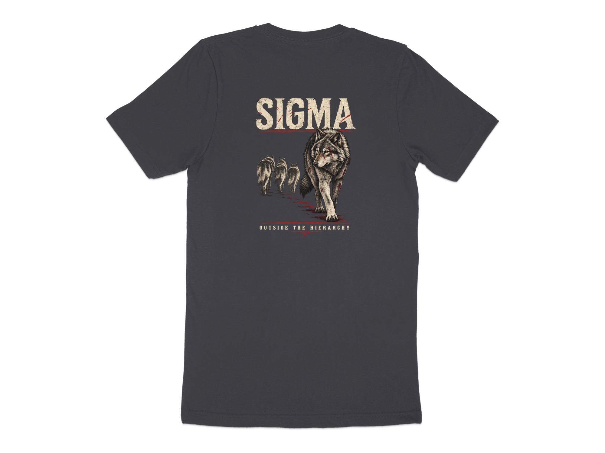 Night Wolf T-Shirt Men | Distressed Wolf Head Graphic Tee | Rugged Animal Print Shirt | Vintage Style Gift For Him | Alpha Wolf Apparel - Image 5