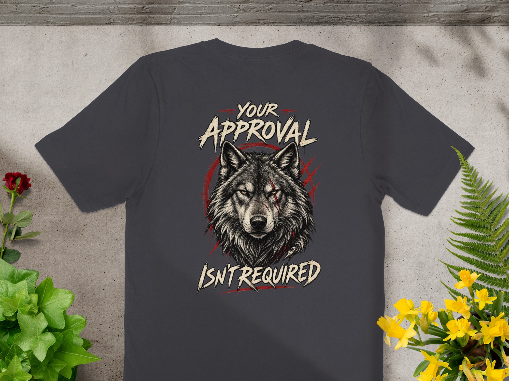 Nightwolf Originals T-Shirt: Fierce Wolf Head Design Tee, Grunge Aesthetic, Animal Lover Gift for Him, Outdoorsman - Image 5