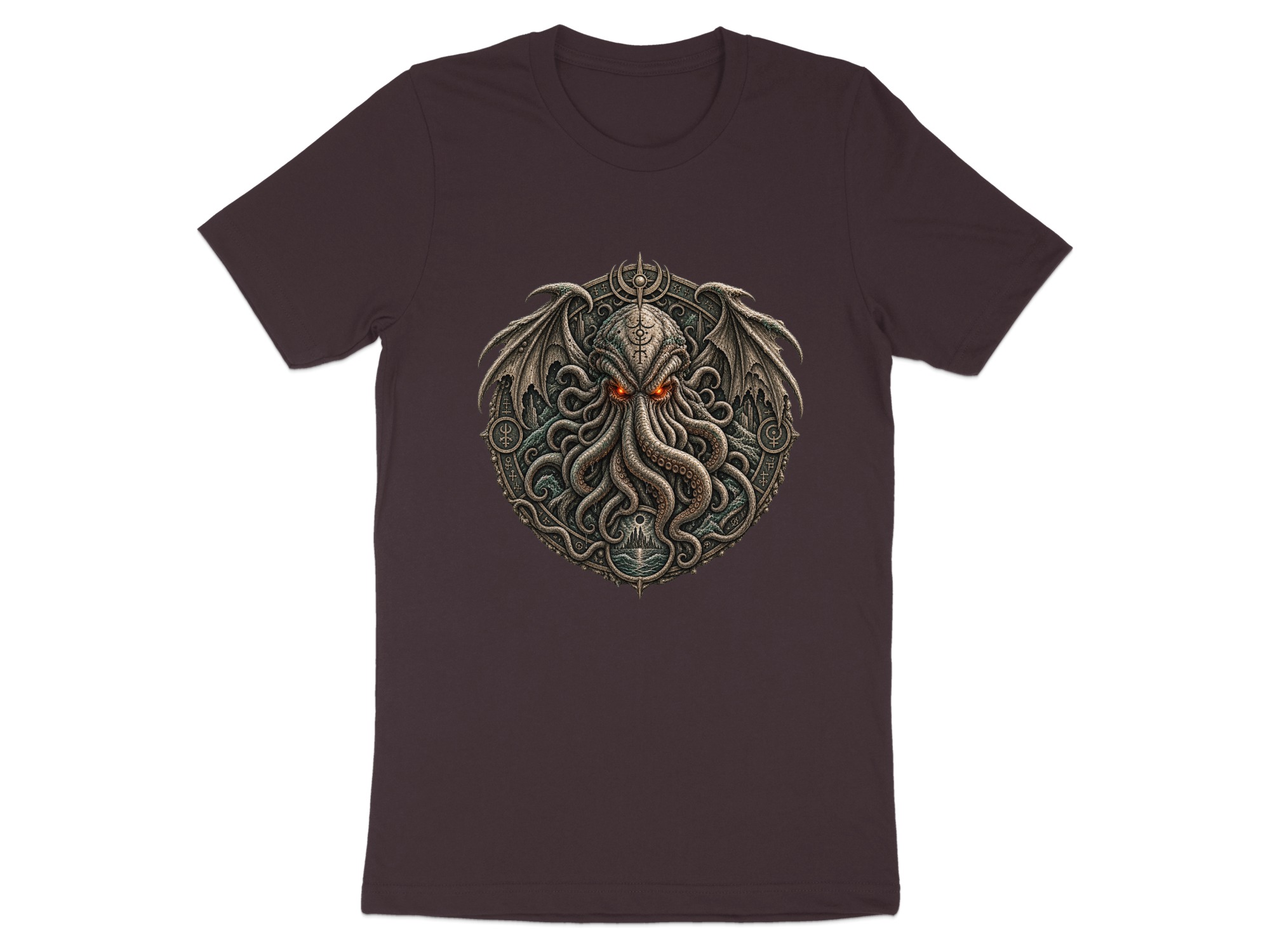 Lovecraftian Cthulhu Mythos Eldritch Horror T-Shirt, Dark Academia Gothic Cosmic Cult Tentacle Monster Tee, Unique Fantasy Gamer Gift - Image 8