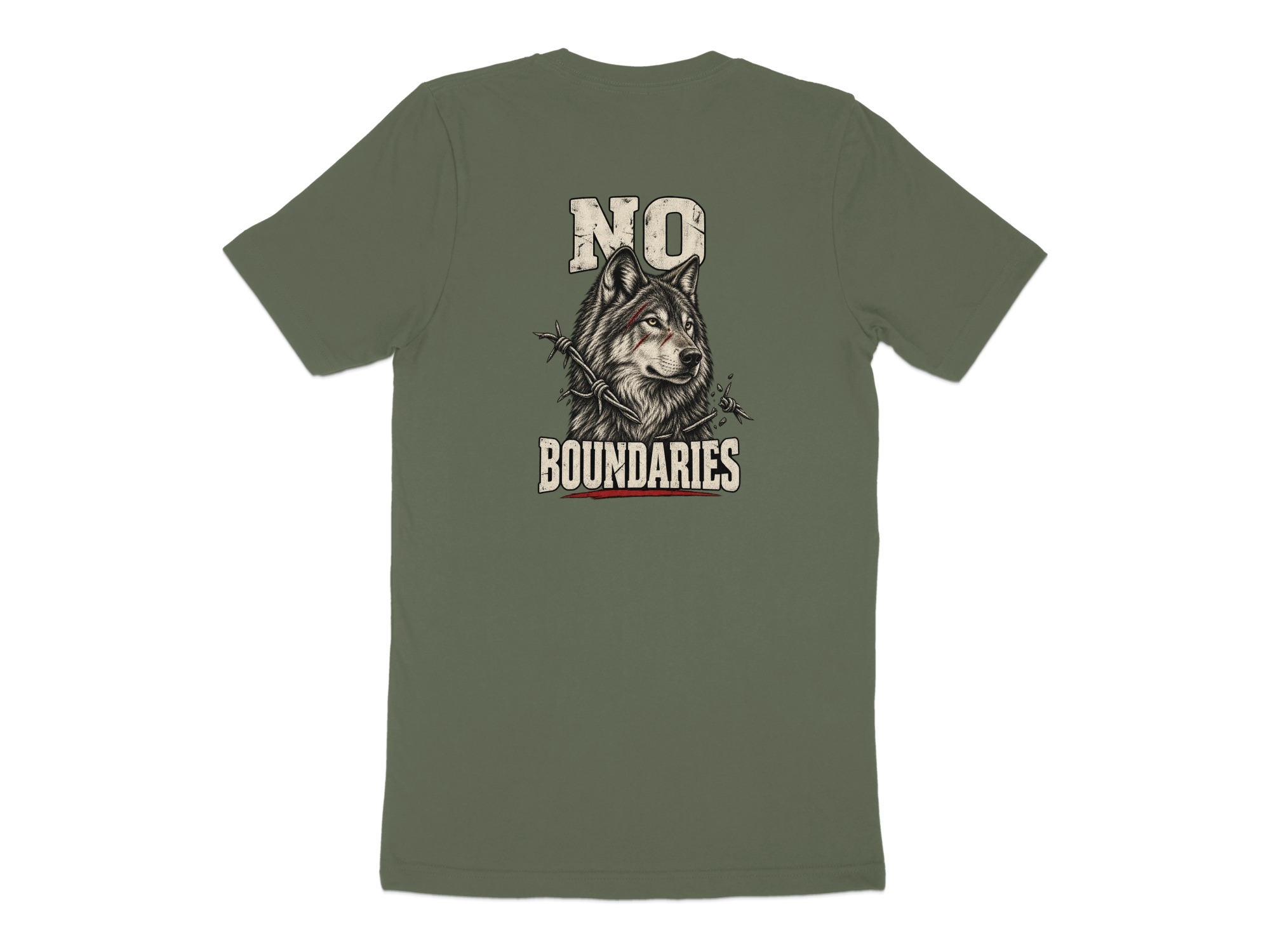 Nightwolf Originals T-Shirt | Vintage Distressed Wolf Graphic Tee for Men | Rugged Animal Print Shirt Gift - Image 6