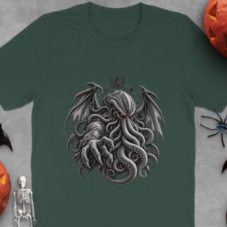 Lovecraft Cthulhu T-Shirt, Eldritch Cosmic Horror Mythos Tee, Dark Academia Goth Fantasy Apparel, Unique Gift for Him/Her
