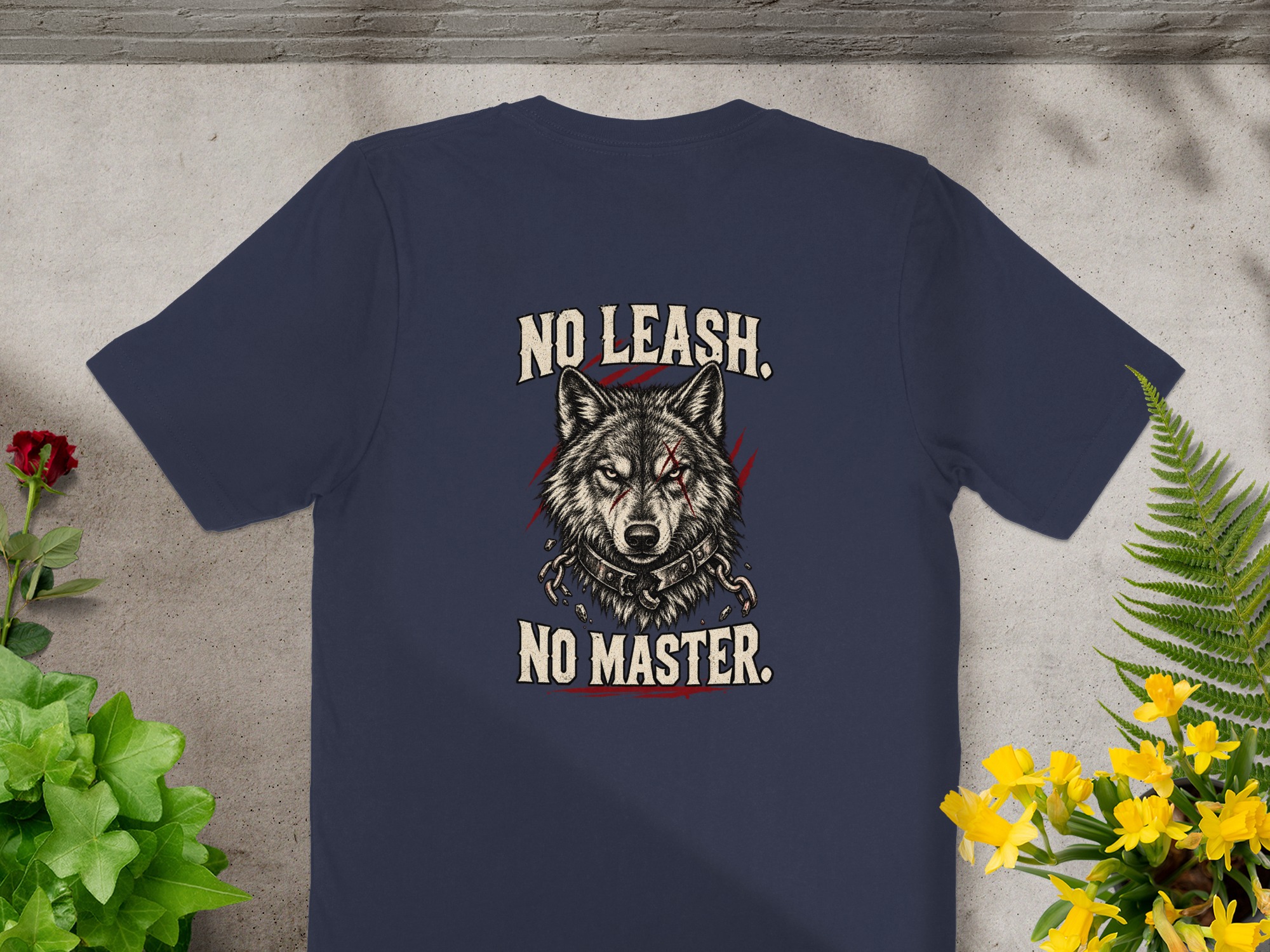 Nightwolf T-Shirt, Distressed Wolf Graphic Tee, Rugged Men's Vintage Style Wildlife Animal Lover Gift Shirt - Image 14