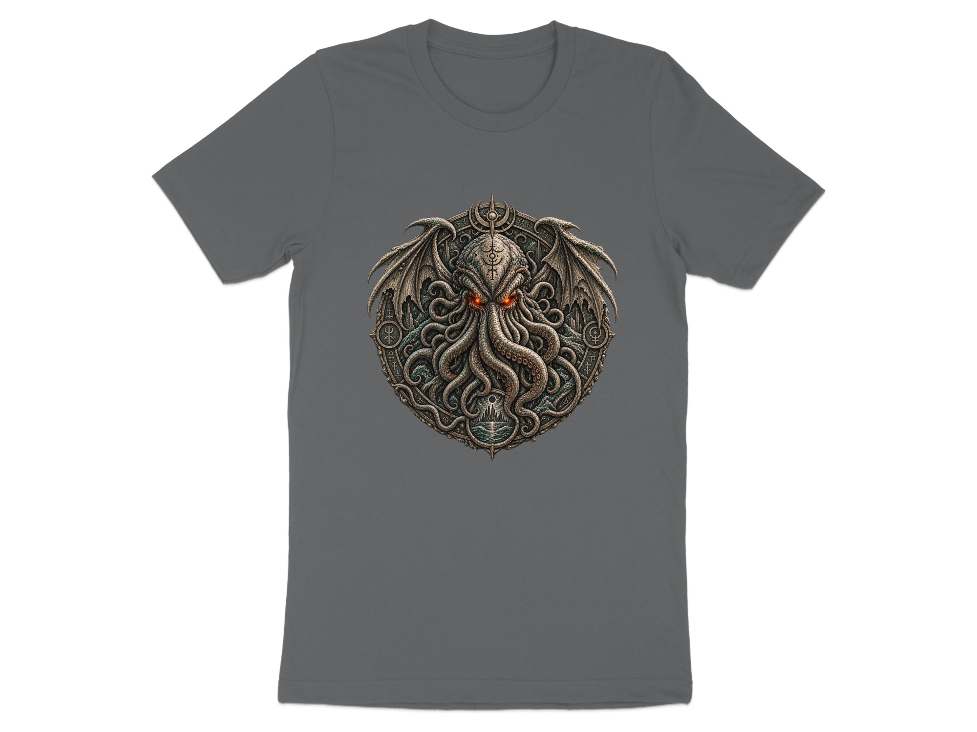 Lovecraftian Cthulhu Mythos Eldritch Horror T-Shirt, Dark Academia Gothic Cosmic Cult Tentacle Monster Tee, Unique Fantasy Gamer Gift - Image 12