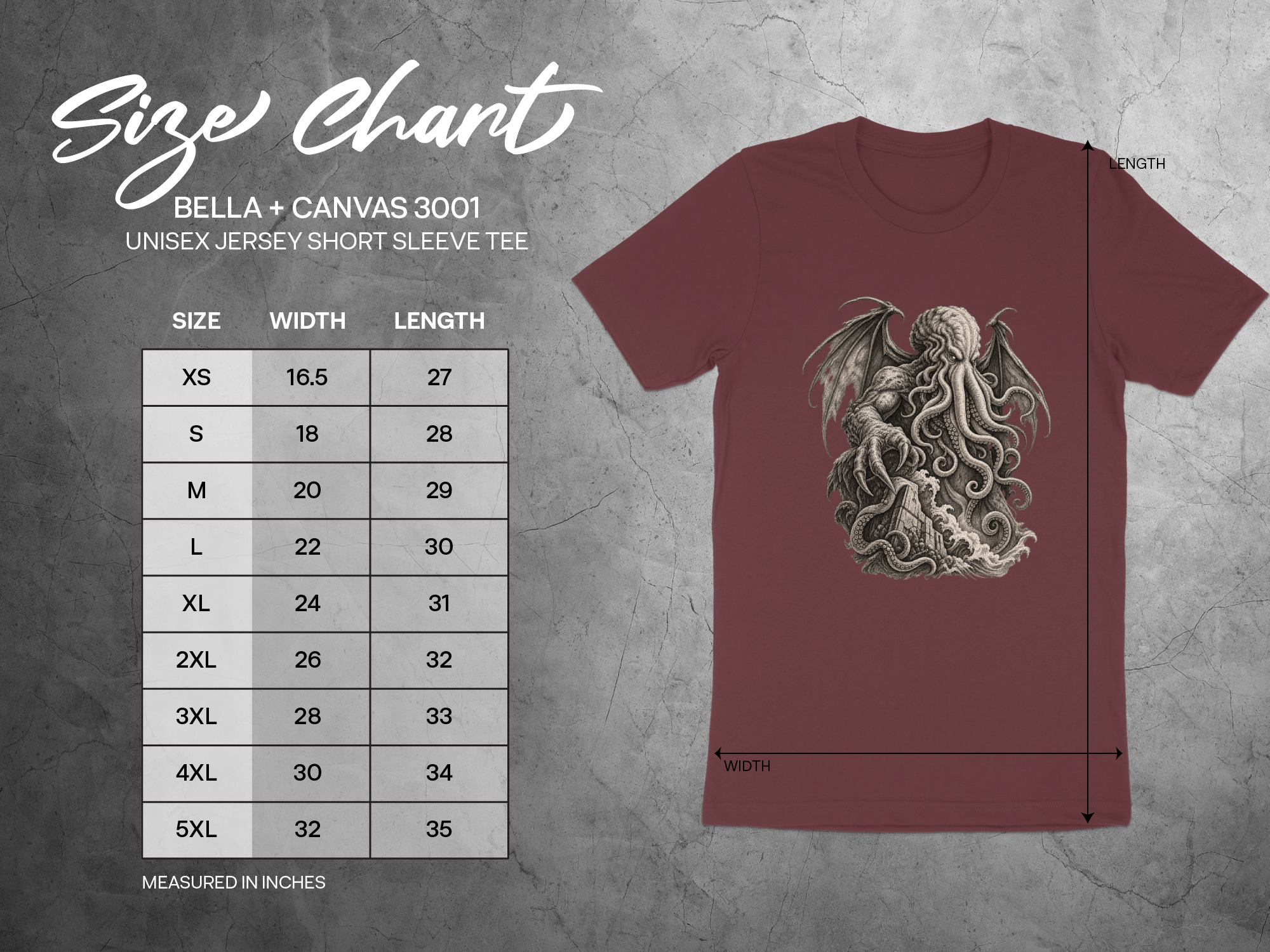 Cthulhu Lovecraftian Horror T-Shirt, Dark Academia Gothic Mythos Tentacle Monster Graphic Tee, Eldritch Cosmic Art - Image 13