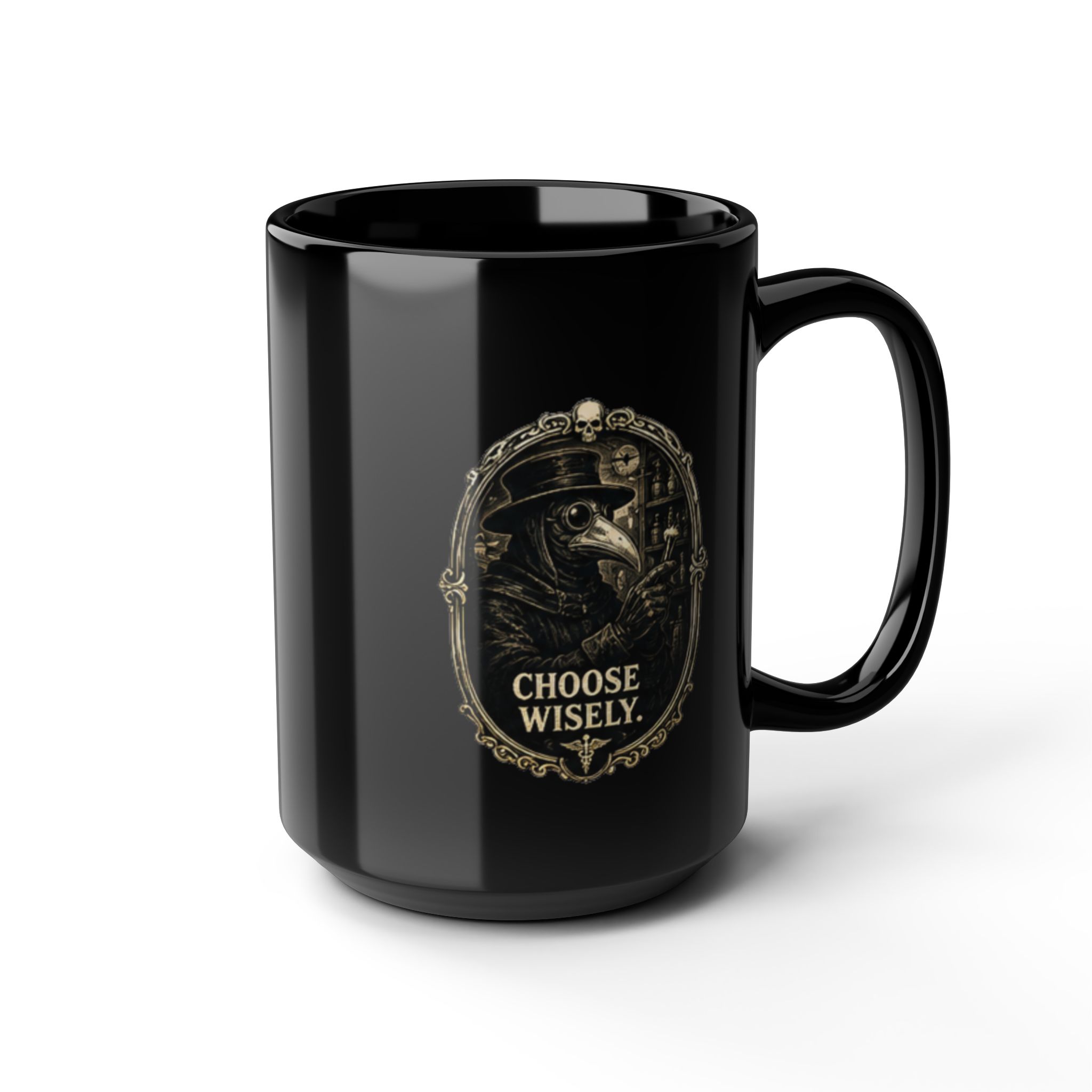 Plague Doctor Mug | Choose Wisely Coffee Cup | Dark Academia Gift | Gothic Drinkware | Spooky Halloween Mug - Image 12