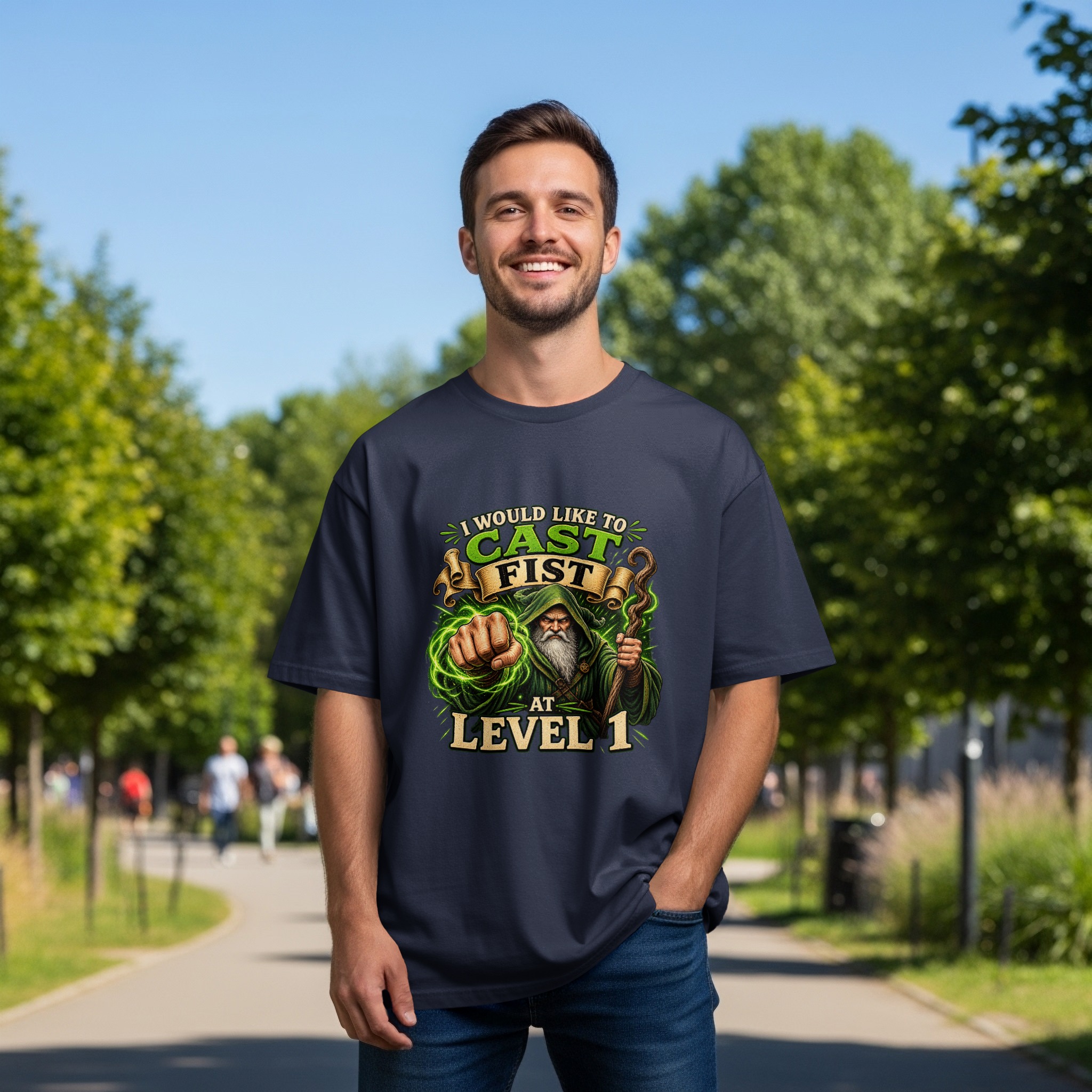 Cast Fist Level 1 Funny Wizard T-Shirt, DnD Gamer RPG Shirt, Sarcastic Fantasy Tee, Dungeons Dragons Gift for DM, Geek Culture Apparel - Image 14