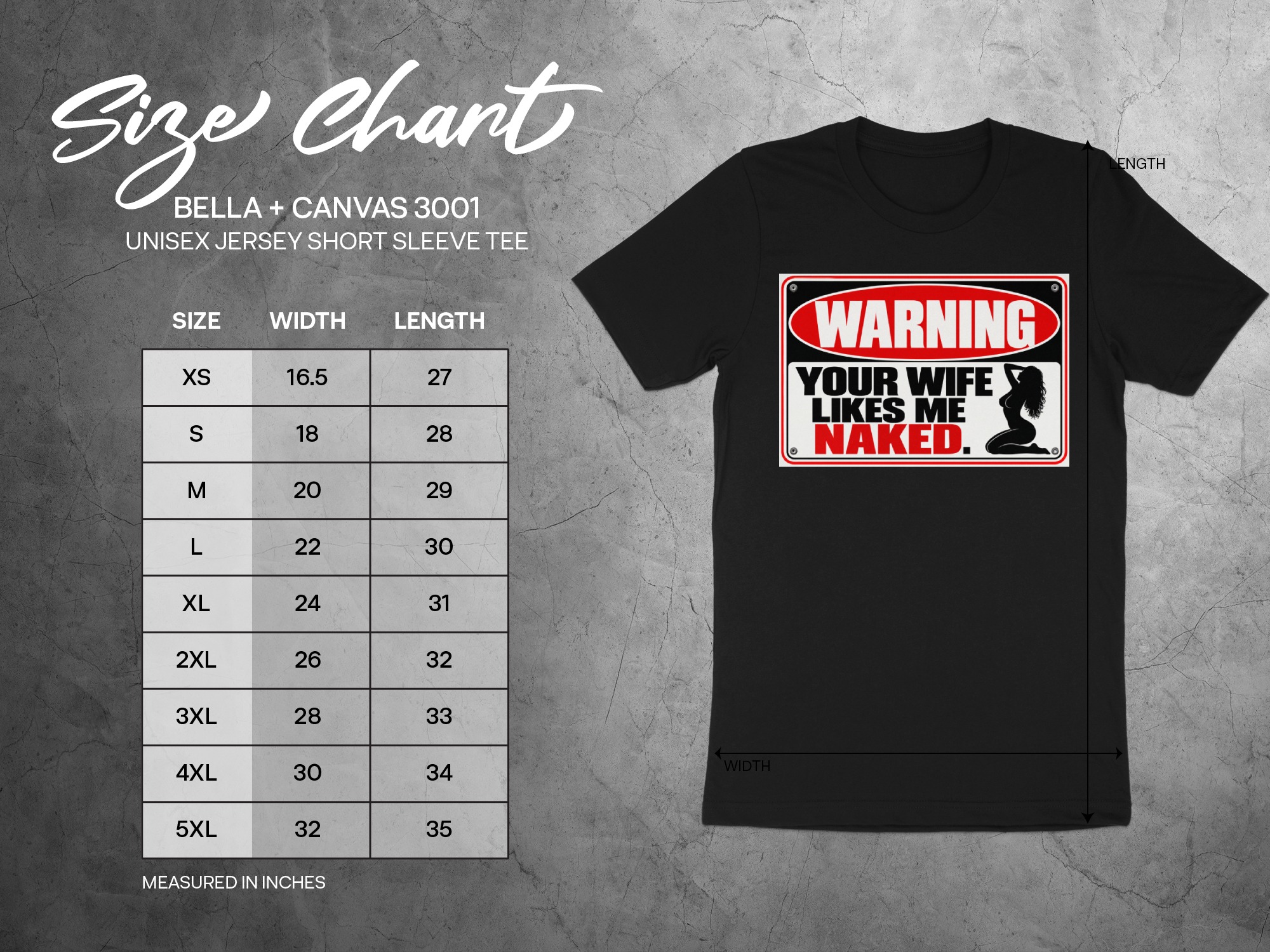 Funny Warning Sign T-Shirt, Your Wife Likes Me Naked Graphic Tee, Sarcastic Adult Humor Shirt, Hilarious Gag Gift for Him, Biker Tee - Image 11