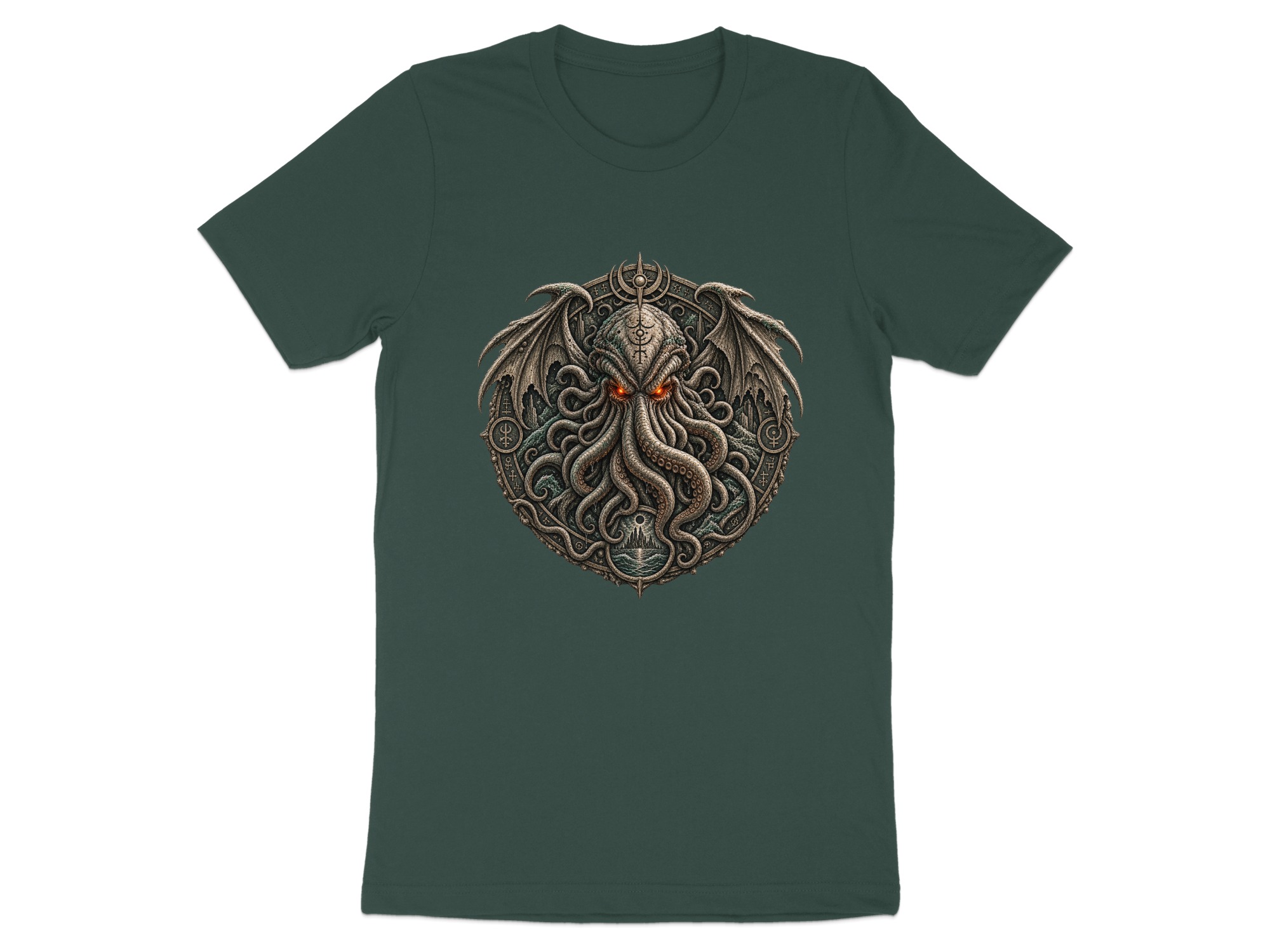 Lovecraftian Cthulhu Mythos Eldritch Horror T-Shirt, Dark Academia Gothic Cosmic Cult Tentacle Monster Tee, Unique Fantasy Gamer Gift - Image 16
