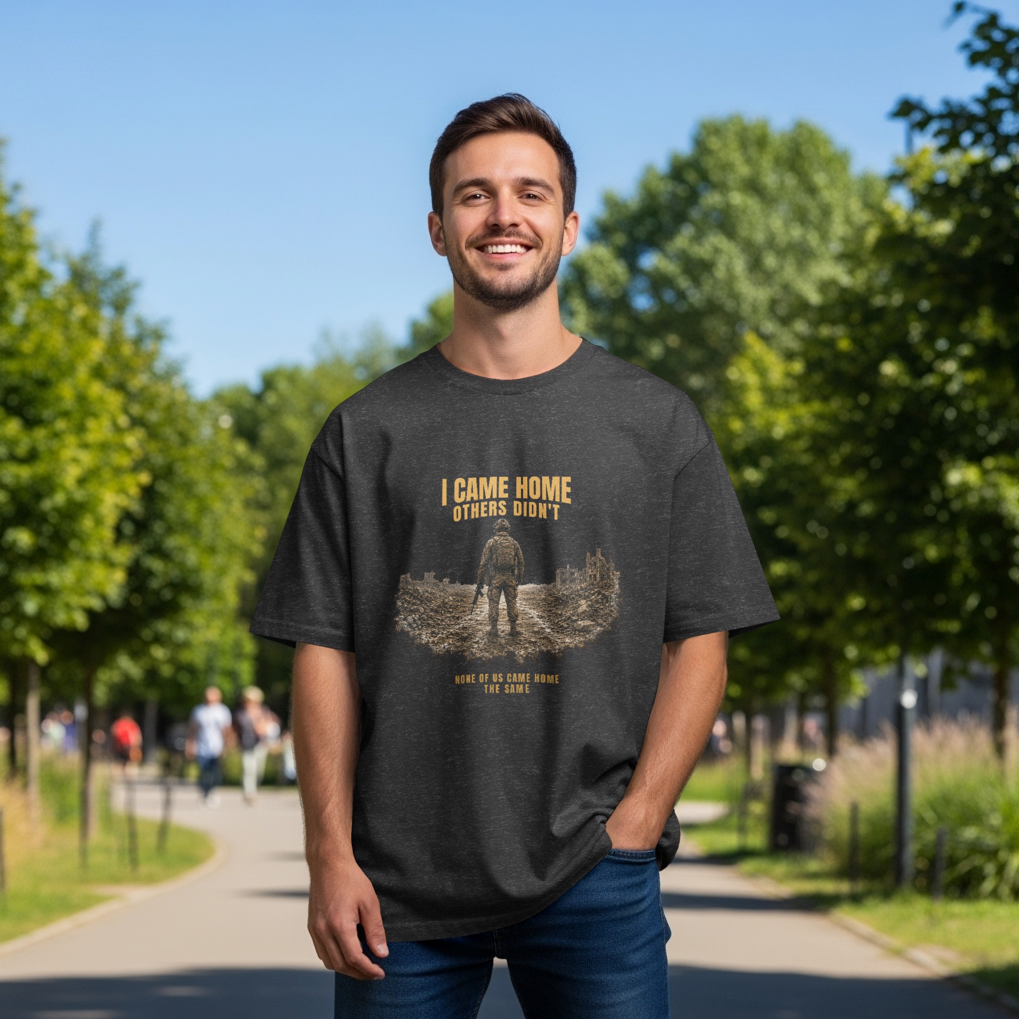 Veteran T-Shirt, Military Homecoming Gift for Him, Soldier Memorial Tee, Patriotic I Came Home Others Didn't Shirt - Image 19