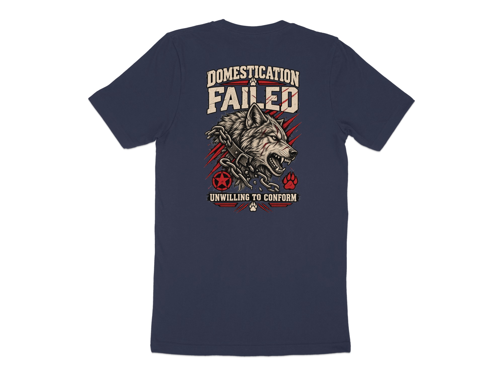 Nightwolf Originals Wolf Head Graphic T-Shirt, Distressed Grunge Style Tee, Edgy Wildlife Print Gift for Him - Image 15