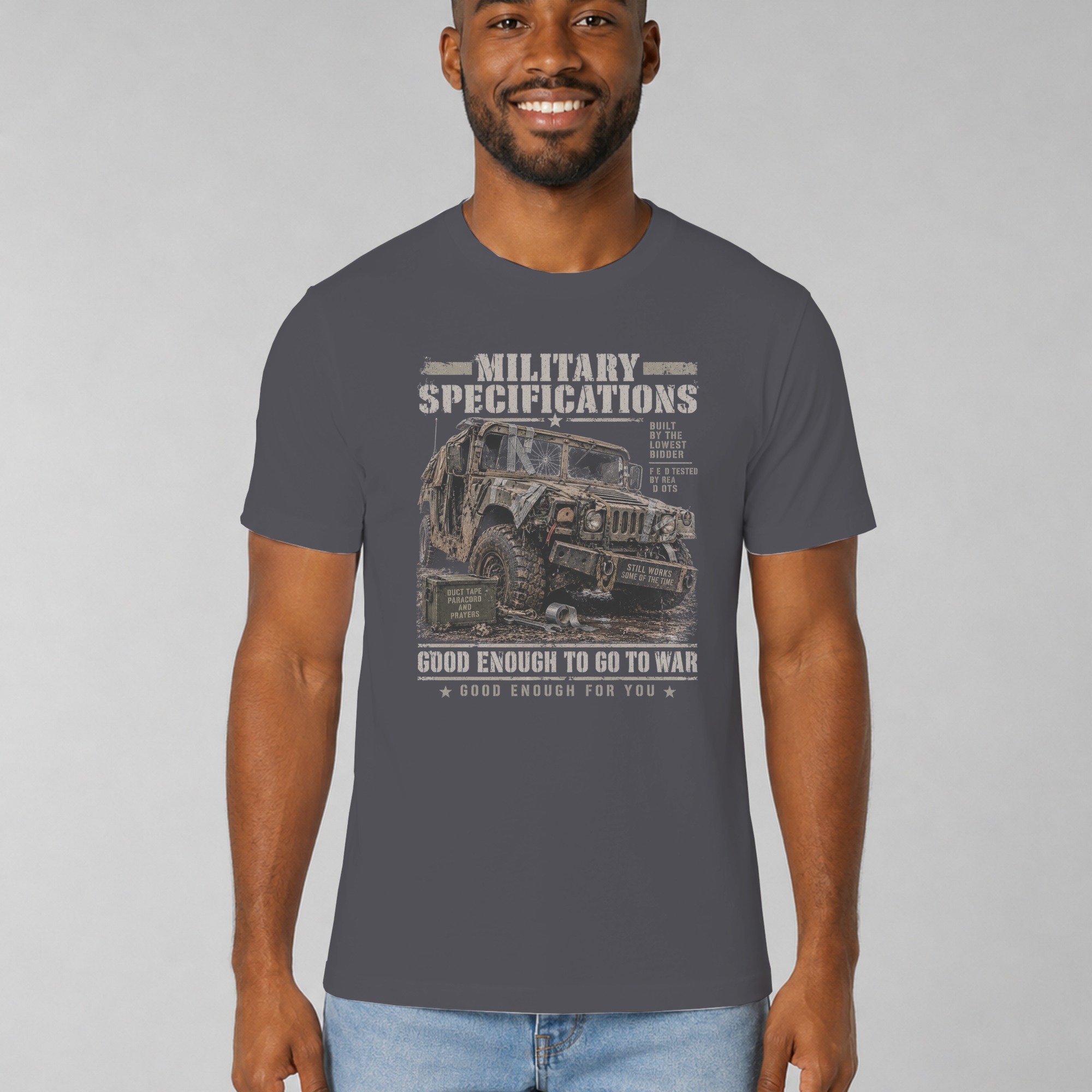Military Humor T-Shirt Funny Veteran Shirt Military Specs Graphic Tee Sarcastic Army Gift Tactical Mechanic Shirt Funny Gift for Him - Image 12
