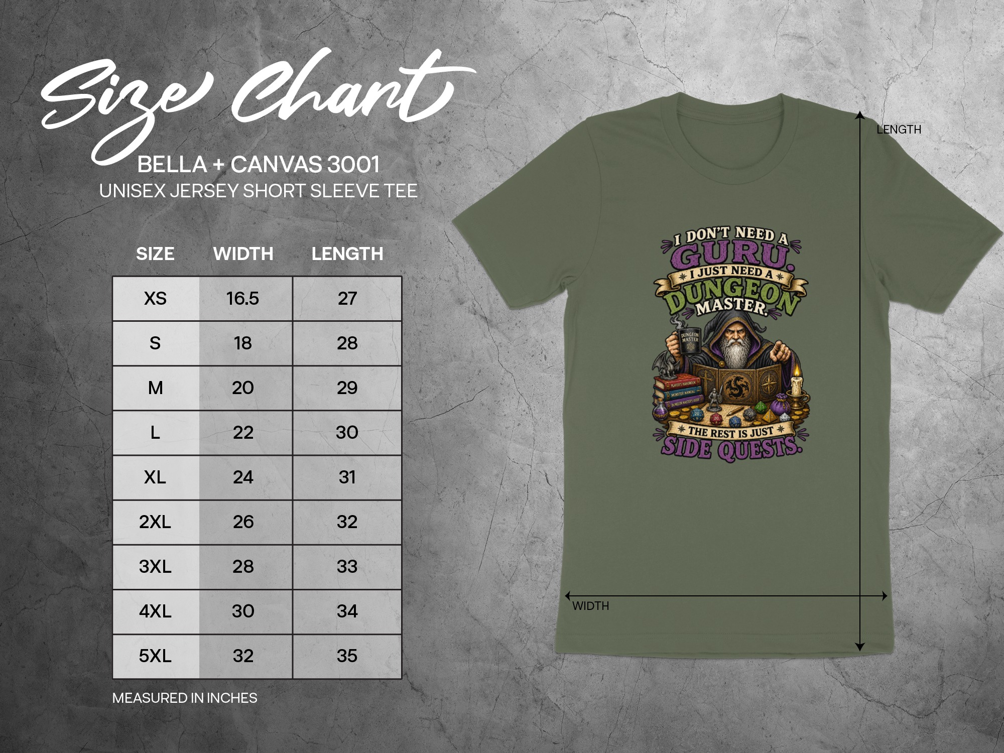 Dungeon Master T-Shirt: Funny DM Gift | TTRPG Gaming Tee | Side Quests Fantasy Roleplaying Apparel for D and D Enthusiasts and Gamers - Image 16