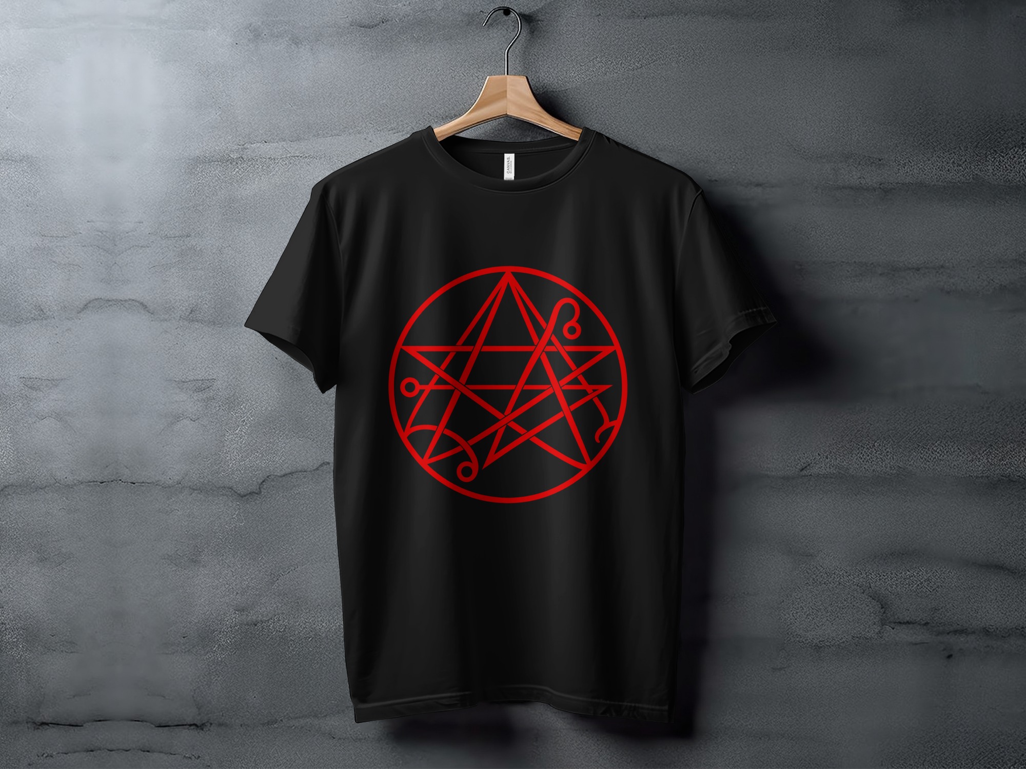 Occult Symbol Pentagram T-Shirt, Esoteric Sigil Graphic Tee, Gothic Witchy Supernatural Dark Academia Altar Mystic Apparel Gift - Image 13