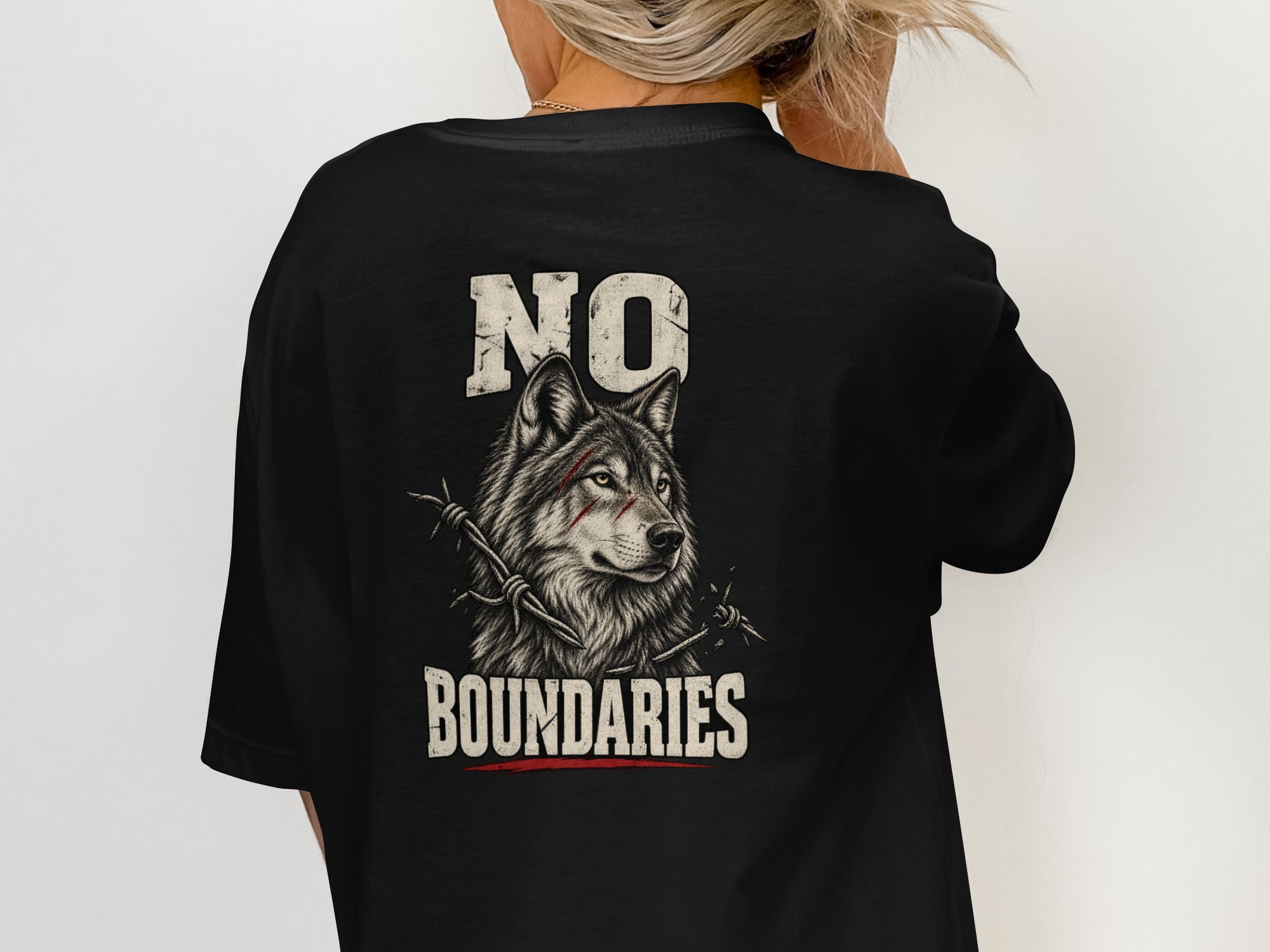 Nightwolf Originals T-Shirt | Vintage Distressed Wolf Graphic Tee for Men | Rugged Animal Print Shirt Gift - Image 8
