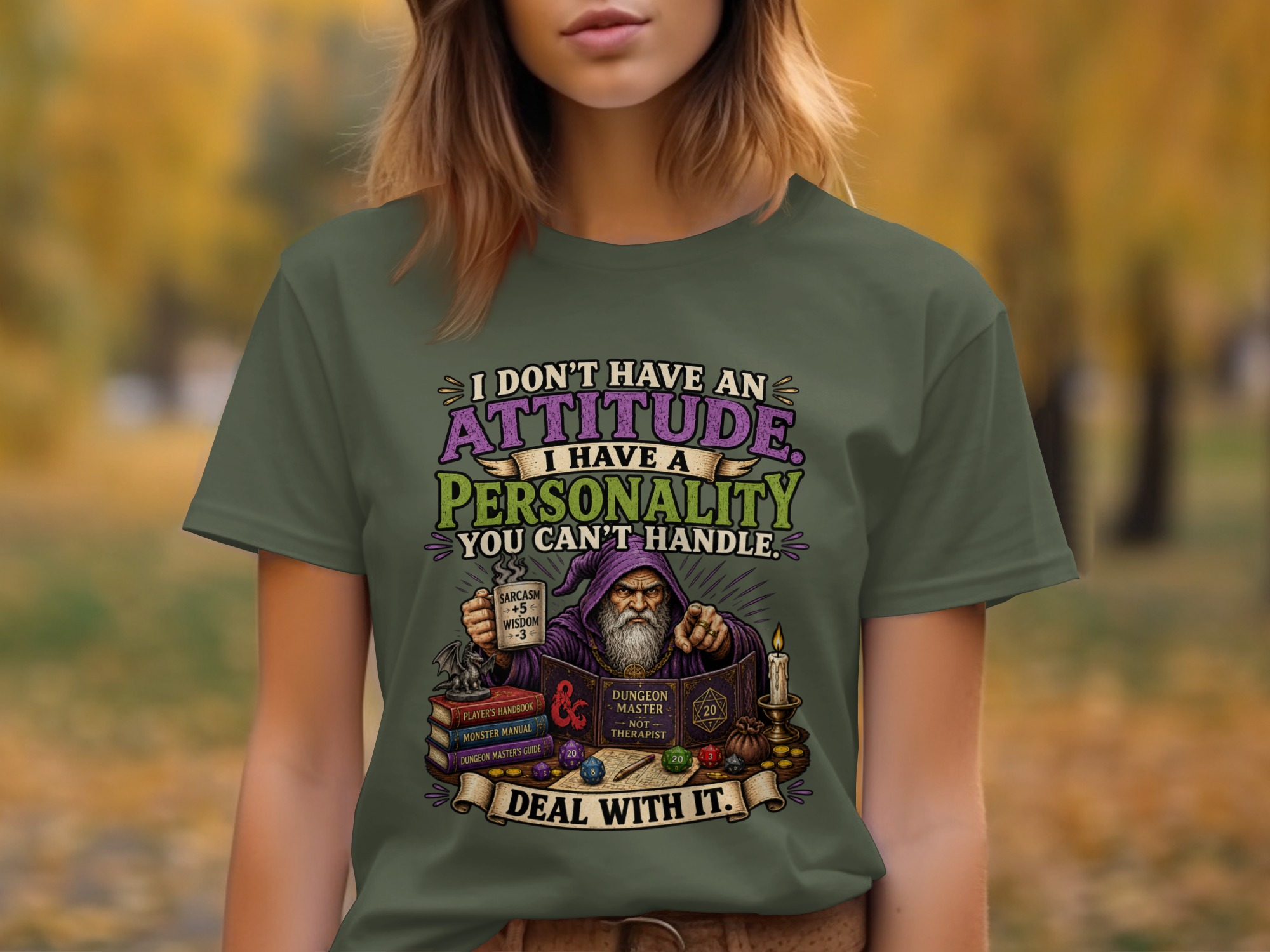 Sarcastic Dungeon Master T-Shirt, Funny D&D Personality Quote Tee, Tabletop RPG Gaming Wizard Gift, Attitude Gamer Shirt for Him Her - Image 8