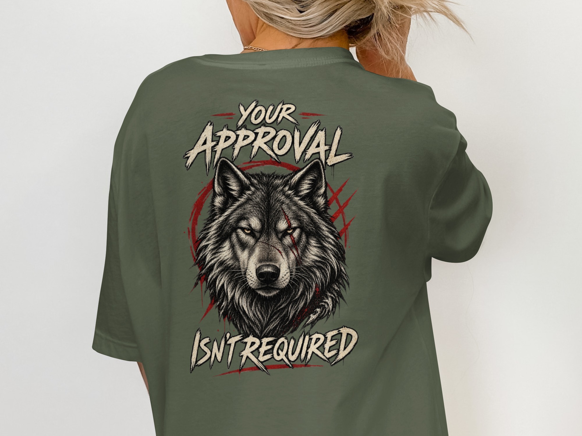 Nightwolf Originals T-Shirt: Fierce Wolf Head Design Tee, Grunge Aesthetic, Animal Lover Gift for Him, Outdoorsman - Image 12