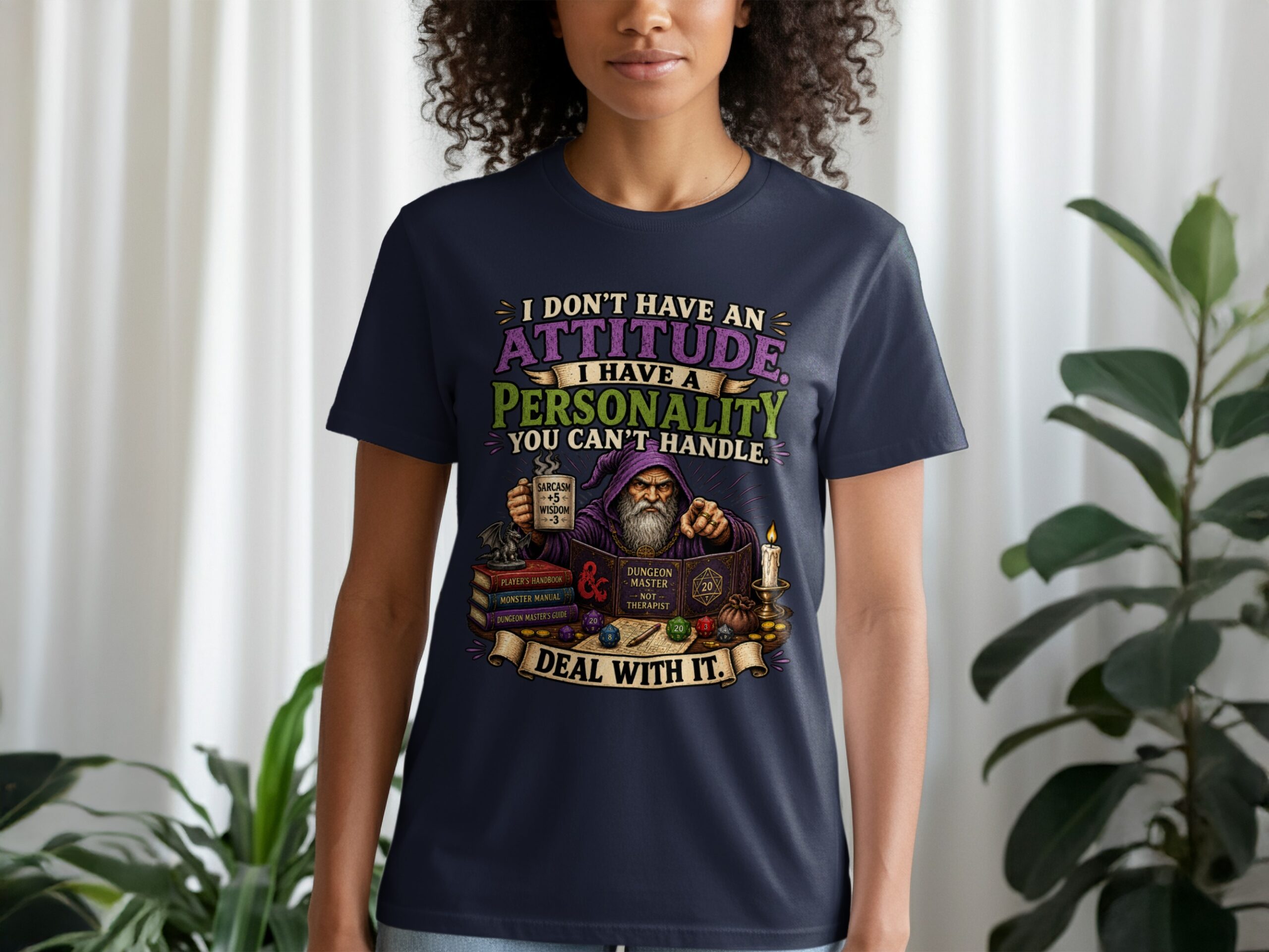 Sarcastic Dungeon Master T-Shirt, Funny D&D Personality Quote Tee, Tabletop RPG Gaming Wizard Gift, Attitude Gamer Shirt for Him Her - Image 10