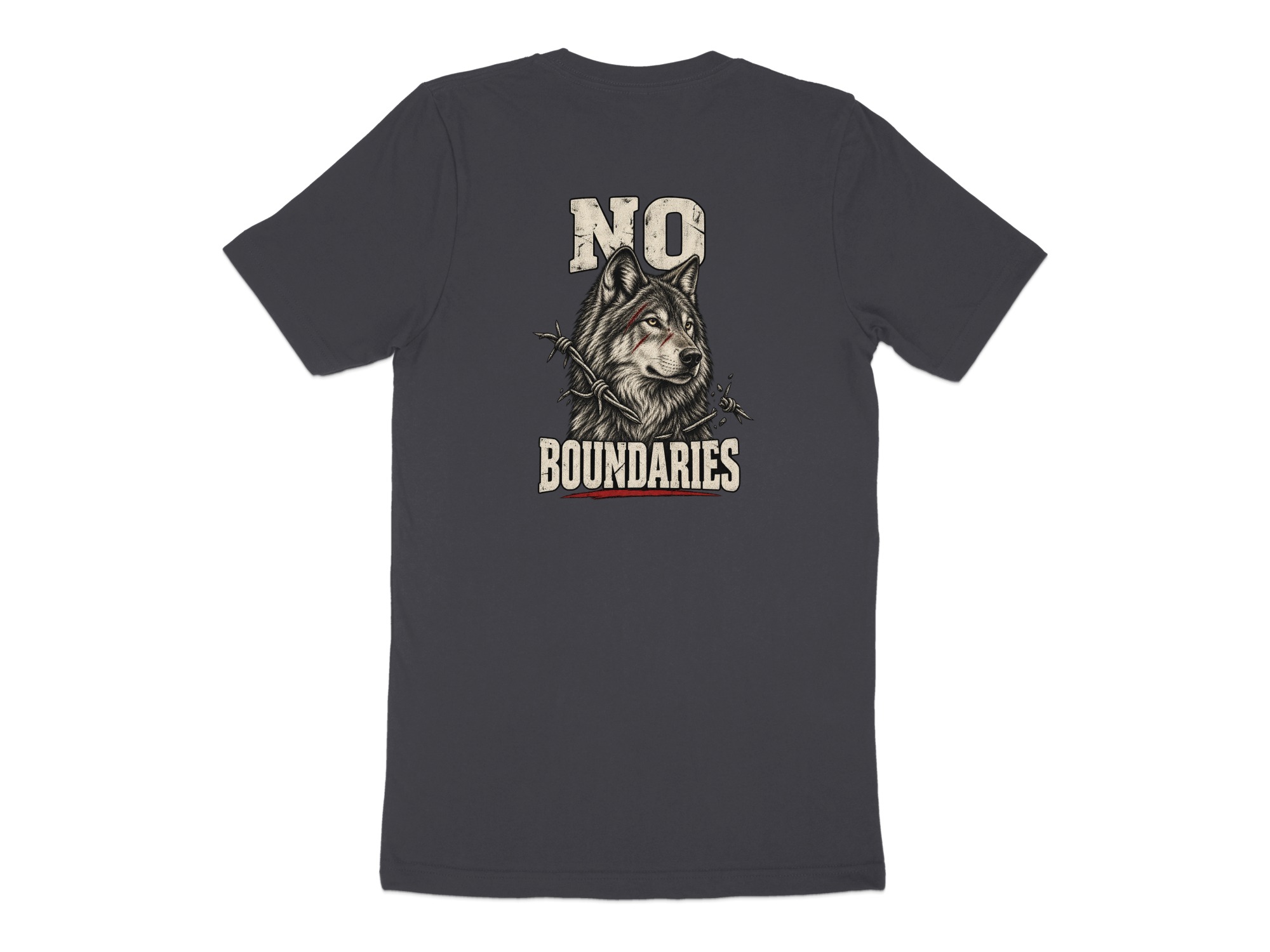 Nightwolf Originals T-Shirt | Vintage Distressed Wolf Graphic Tee for Men | Rugged Animal Print Shirt Gift - Image 5