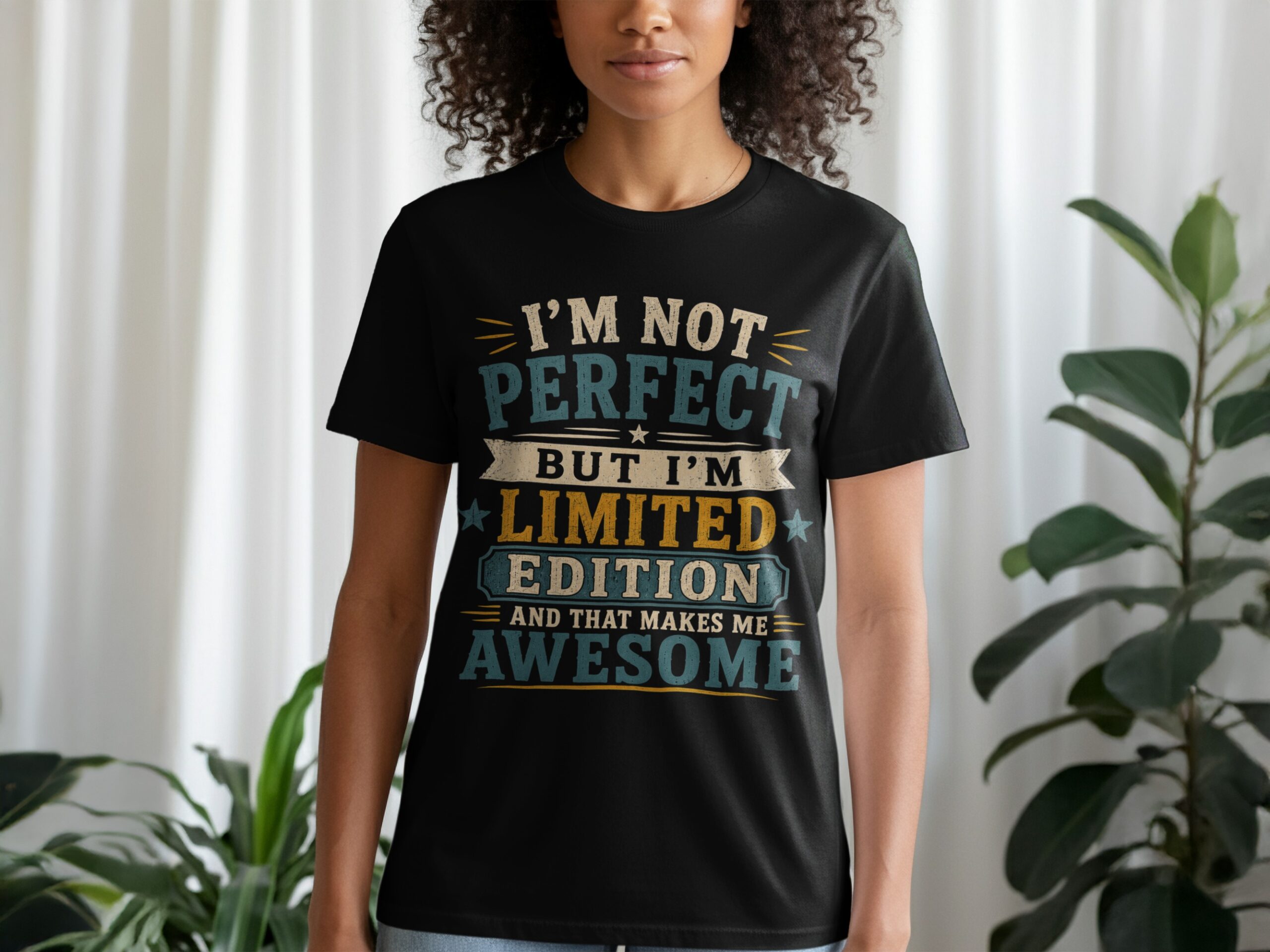 Limited Edition T-Shirt, Funny Vintage Graphic Tee, Sarcastic Quote Shirt, Retro Distressed Birthday Gift Top, Im Not Perfect Awesome Shirt - Image 2