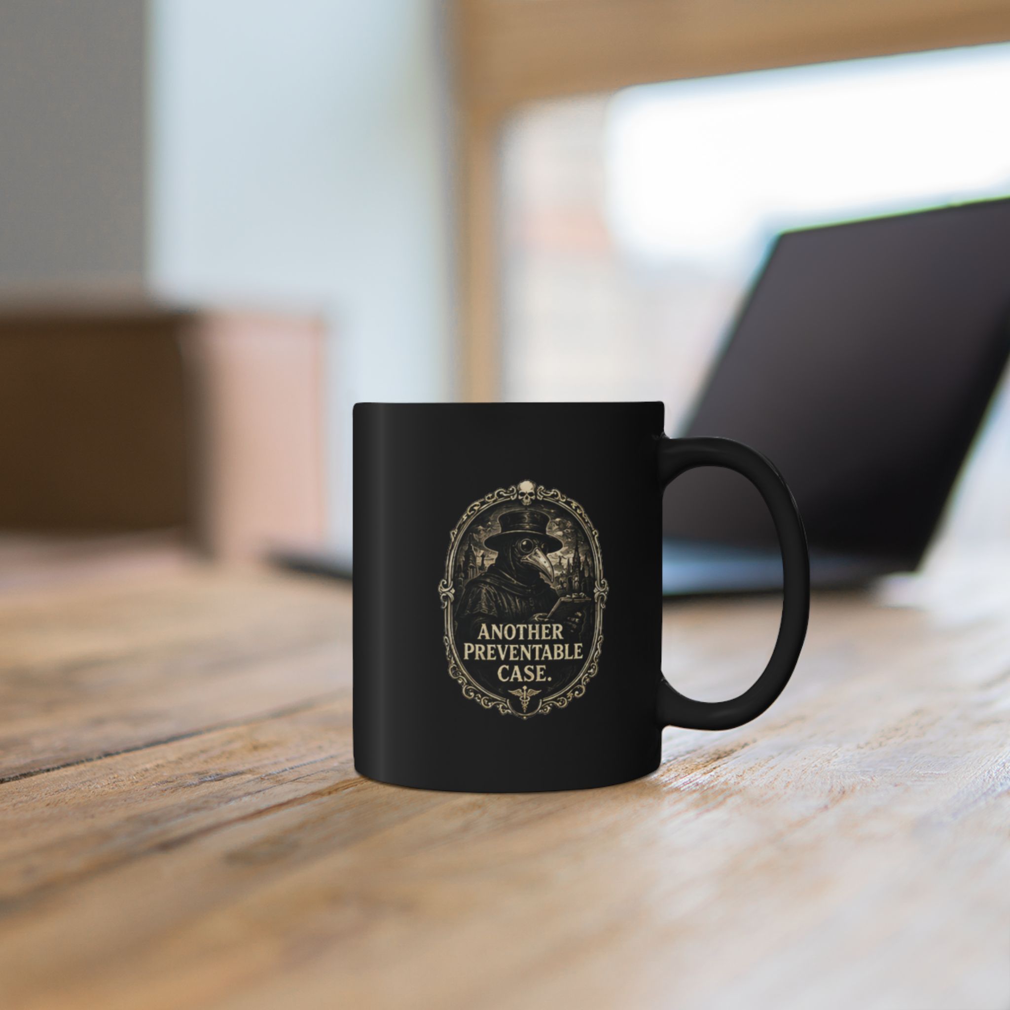 Plague Doctor Mug | 'Another Preventable Case' Dark Humor Coffee Cup for Doctor, Nurse, Medical Student, Gothic Gift - Image 9