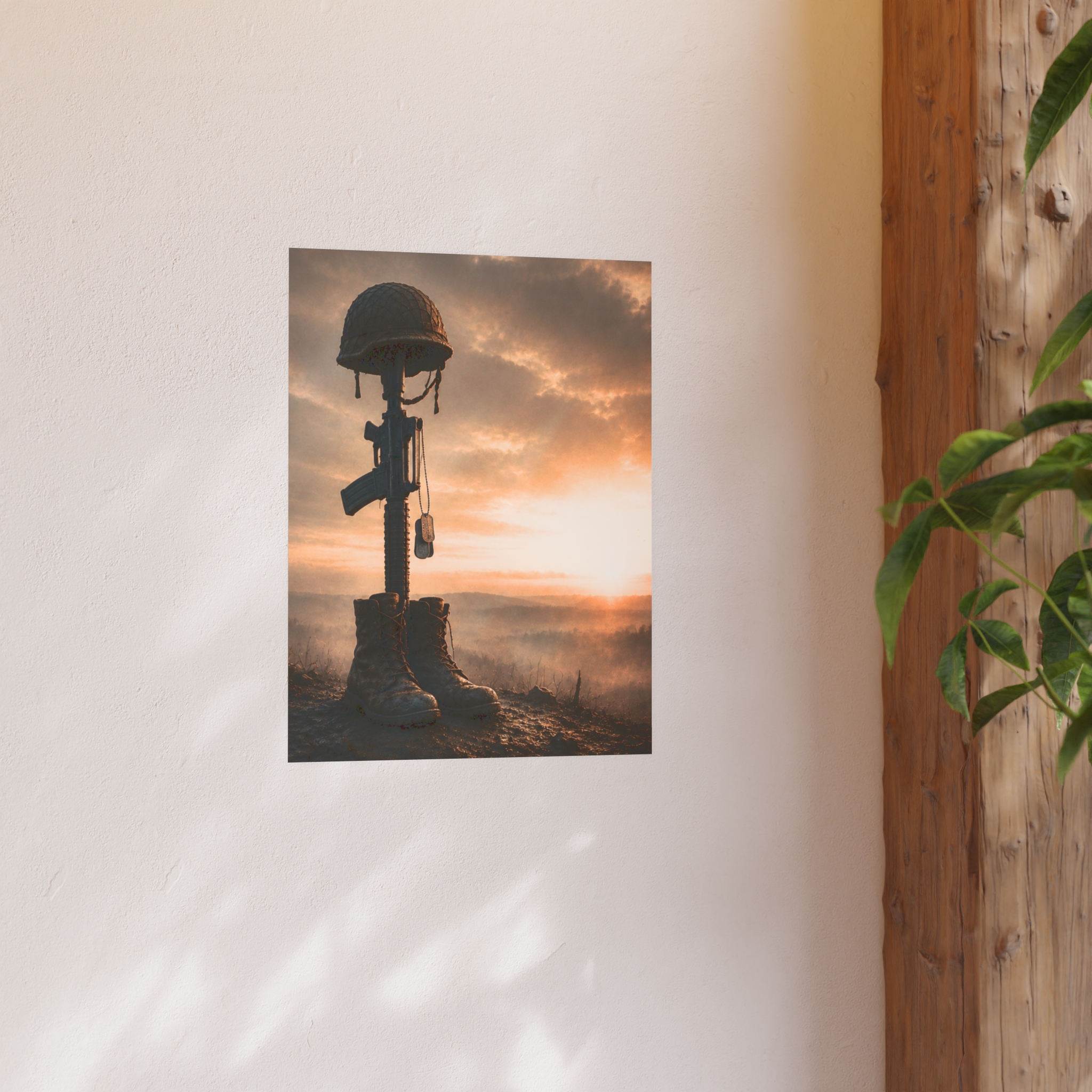 Fallen Soldier Memorial Poster | Military Tribute Wall Art Print, Veteran Remembrance Decor, Patriotic Gift - Image 6