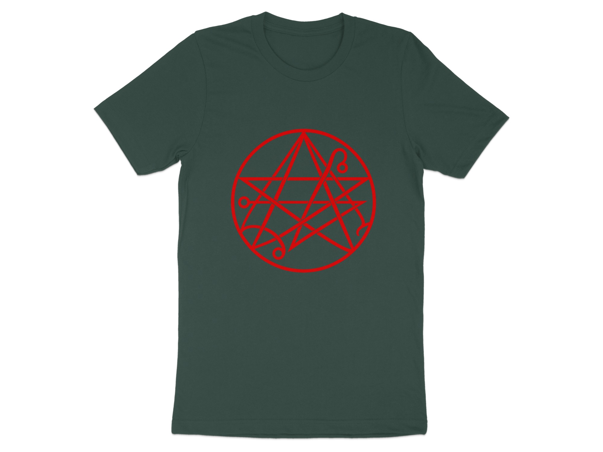 Occult Symbol Pentagram T-Shirt, Esoteric Sigil Graphic Tee, Gothic Witchy Supernatural Dark Academia Altar Mystic Apparel Gift - Image 12