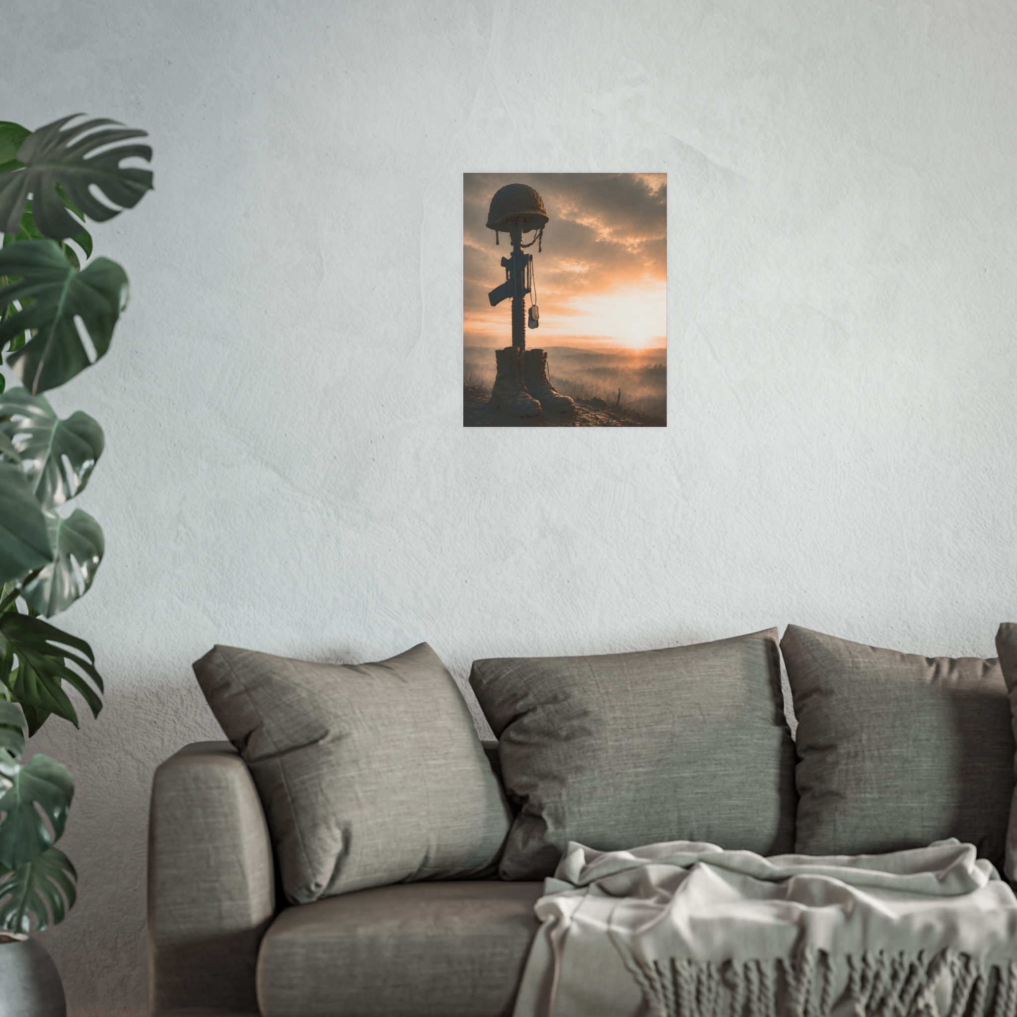 Fallen Soldier Memorial Poster | Military Tribute Wall Art Print, Veteran Remembrance Decor, Patriotic Gift - Image 2