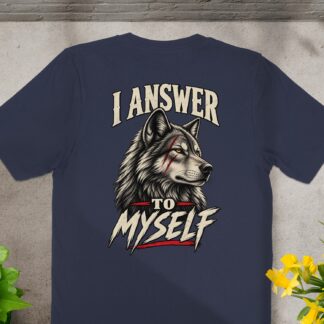 Nightwolf Distressed Wolf Head T-Shirt for Men | Vintage Animal Graphic Tee | Retro Grunge Style Birthday Gift Idea
