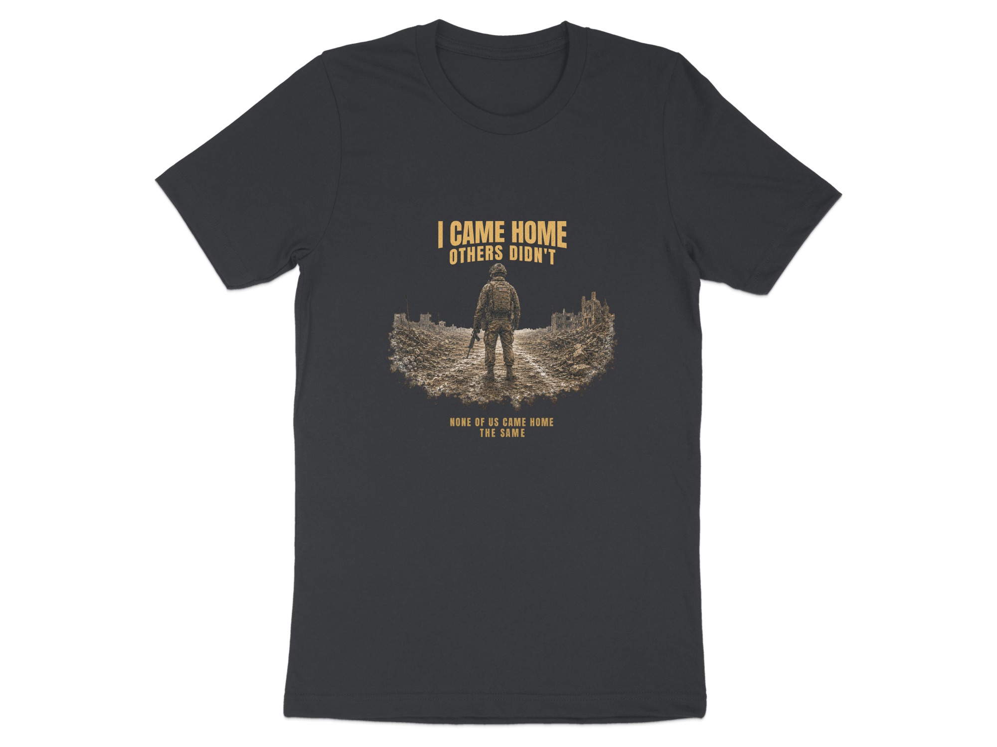 Veteran T-Shirt, Military Homecoming Gift for Him, Soldier Memorial Tee, Patriotic I Came Home Others Didn't Shirt - Image 5