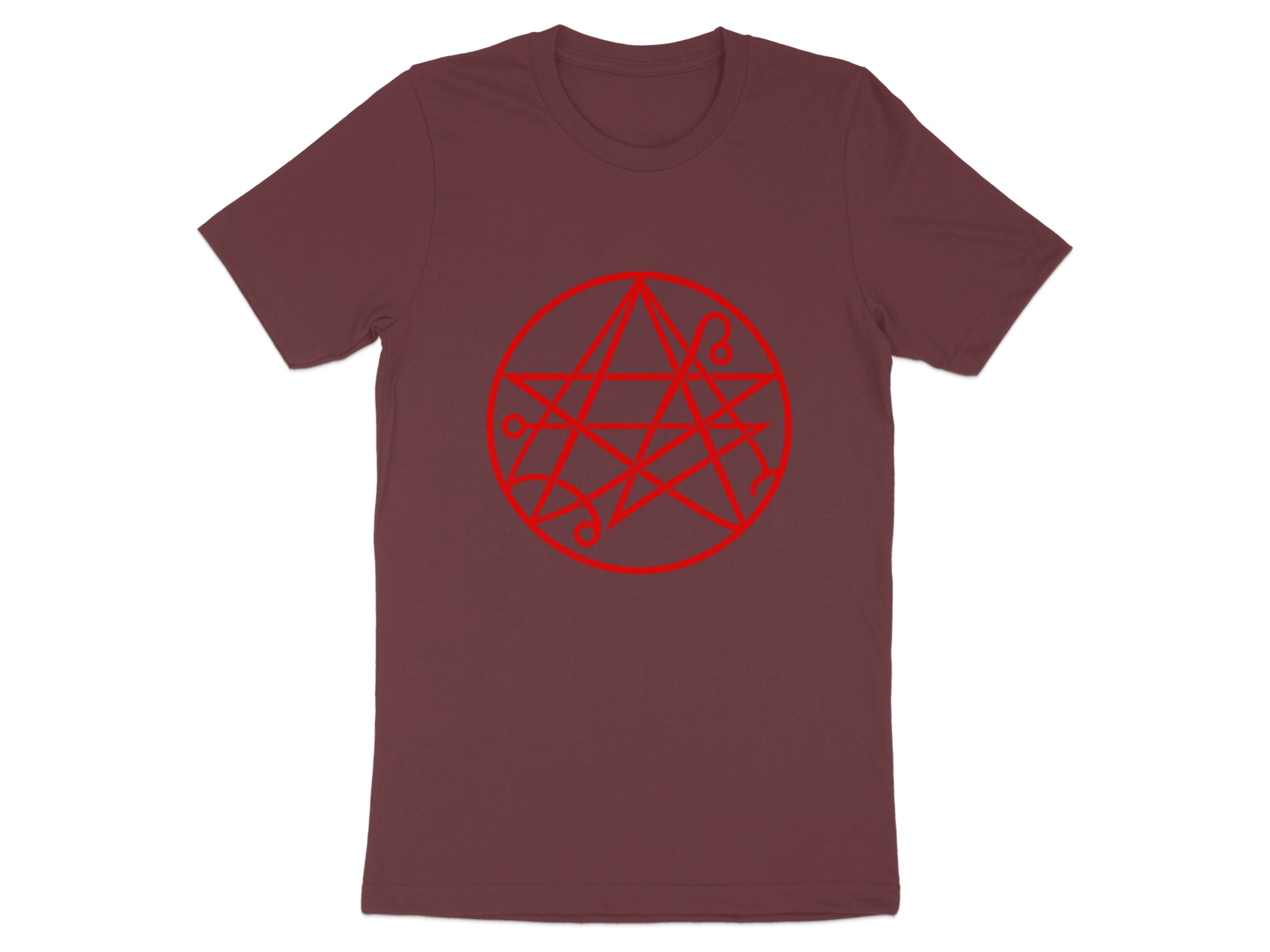 Occult Symbol Pentagram T-Shirt, Esoteric Sigil Graphic Tee, Gothic Witchy Supernatural Dark Academia Altar Mystic Apparel Gift - Image 4