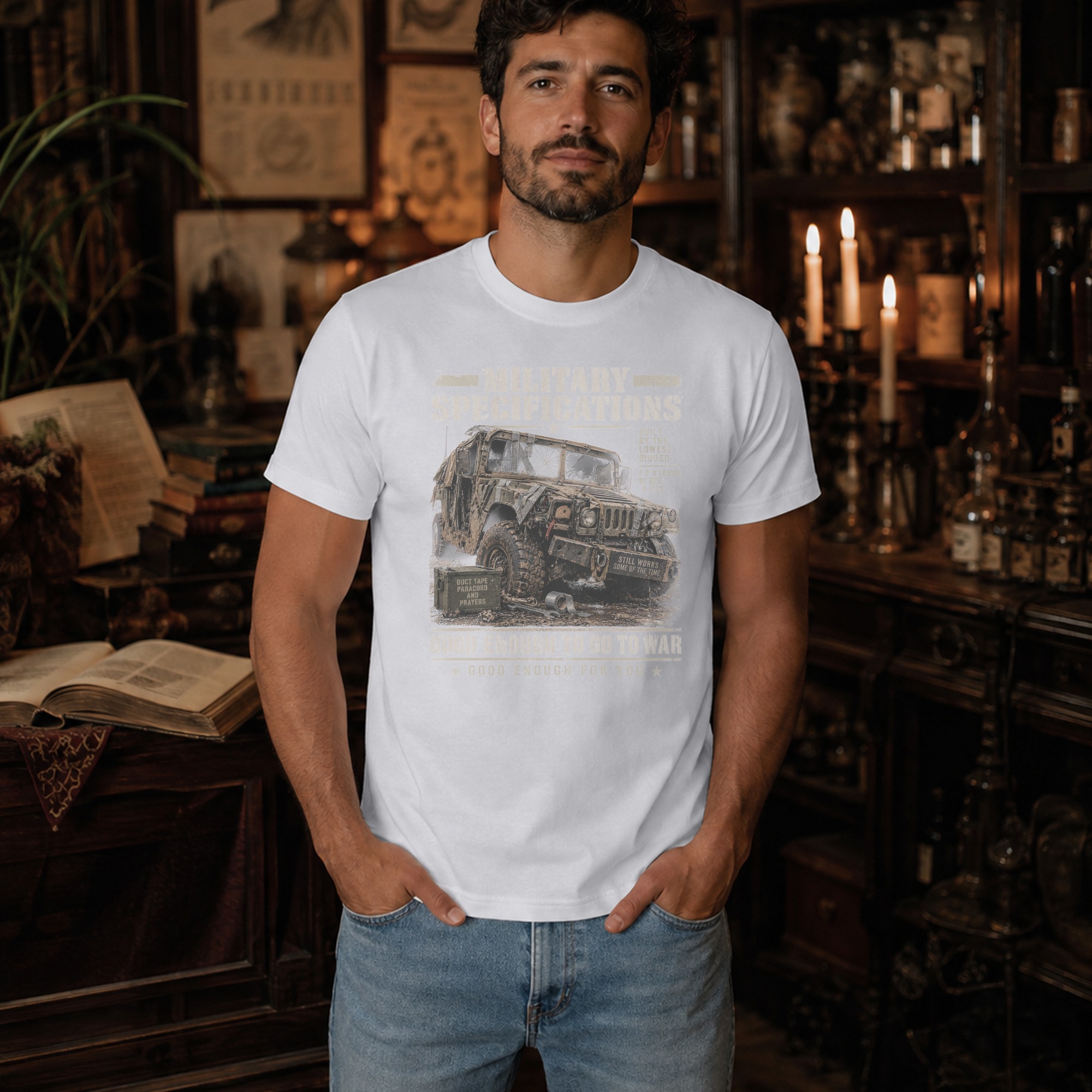 Military Humor T-Shirt Funny Veteran Shirt Military Specs Graphic Tee Sarcastic Army Gift Tactical Mechanic Shirt Funny Gift for Him - Image 6